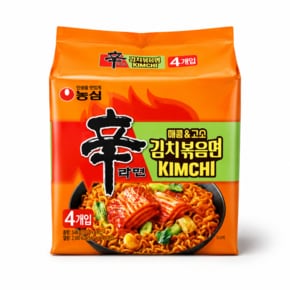 신상 농심 신라면 김치볶음면 548g (137g x 4개입)