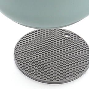세모소 벌집패턴테이블커버 냄비받침실리콘 동그라미시트 논슬립사고방지 145MM