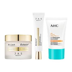 [쟈스] 엑토인 맨얼굴 크림 55ml + 30ml + AHC 아쿠아 선크림 50ml