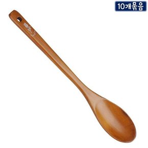 나무숟가락 옻칠 볶음스푼 약31cm 10개묶음 걸이구멍 옻스푼