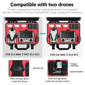 STARTRC Mini 3Mini 3 Pro DJI Mini 3Mini 3 Pro 3Mini 3 Pro RC) 케이스 액세서리용 방수 하드