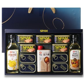 [9/9(수)순차출고]CJ 스팸 복합 선물세트 CC-6호 (스팸9개/조미료3종)
