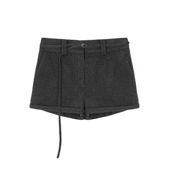 벨리아르 BELT ROLL-UP SHORTS-DARK GRAY