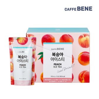 카페베네 복숭아아이스티 190ml x 20팩 파우치음료