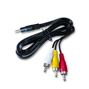 SW0043 RCA3선 - 3.5mm 4극 변환 케이블 (1M)