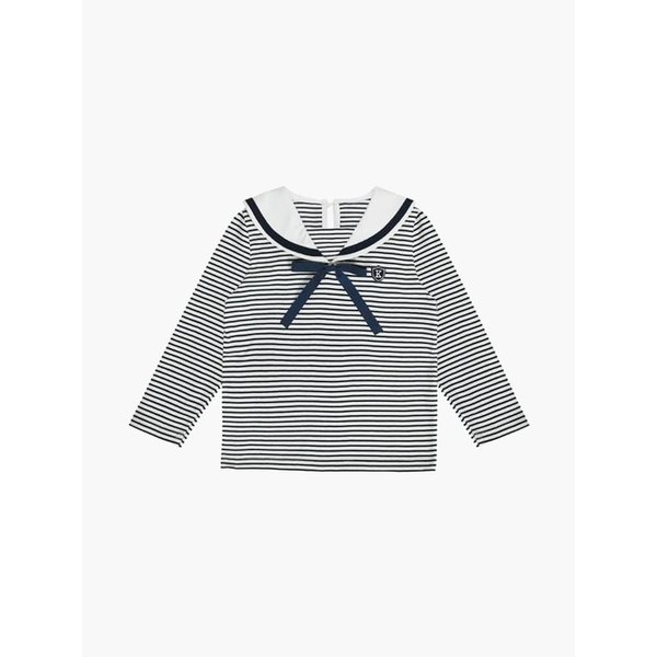 세일러 카라 스트라이프 티셔츠(Navy)