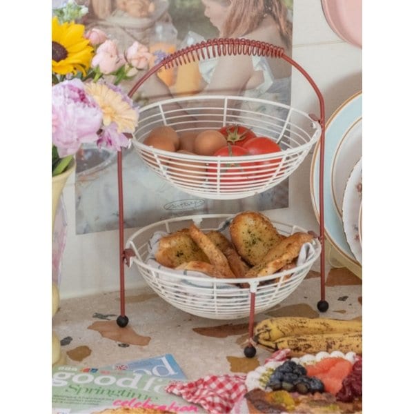 2단 멀티 철제 바구니