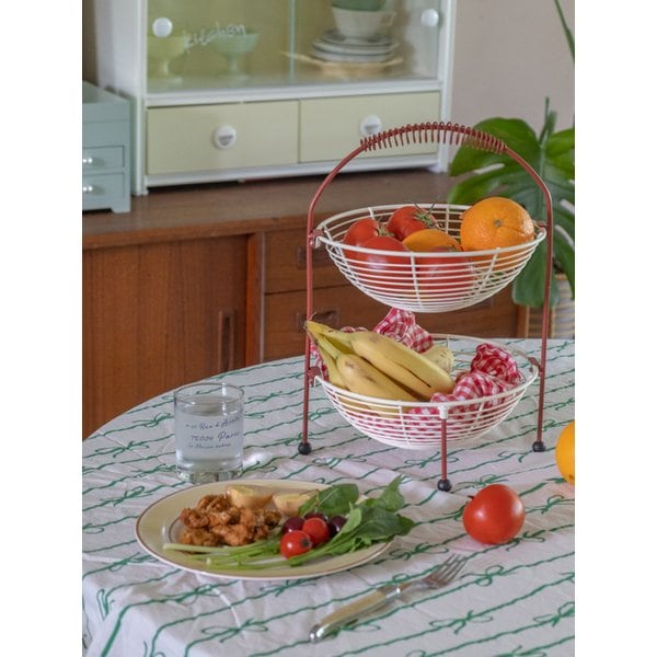 2단 멀티 철제 바구니