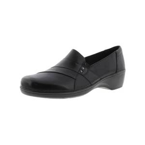 이스퀘어 3960773 Clarks May Marigold Womens Leather Slip On Loafer Heels