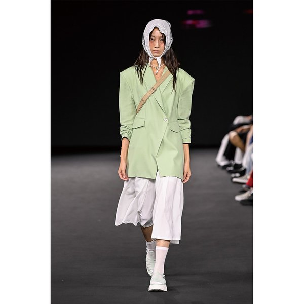 26SS PASTEL GREEN ONE BUTTON JACKET