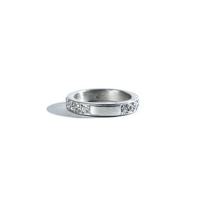 SEWN SWEN SILVER TAG GEM RING