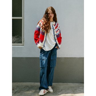 그린버터 Drawstring Cargo Pants (Navy)