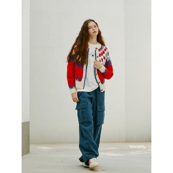 Drawstring Cargo Pants (Navy)