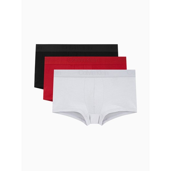 남성 CK 블랙 3PK 로우 라이즈 트렁크_NB365133W