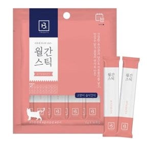 고양이 월간스틱 닭가슴살 연어 11g 30개입 습식 간식 (WD7631E)