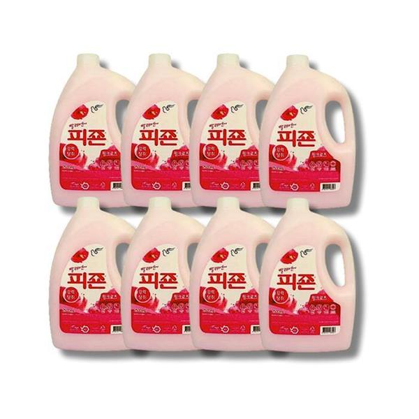 확대된 대표 피죤 섬유유연제 핑크로즈 2500ml 8개(1)