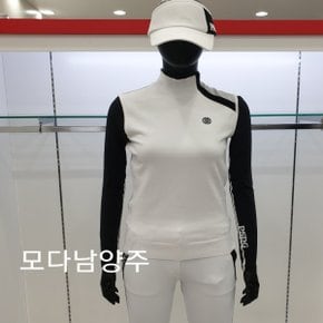 (모다남양주) 골프 여성 간절기 배색 기능 반목 니트 베스트 조끼 P22SKV332M-1