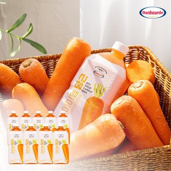  [100% NFC 착즙] 보넬드 아이엠 당근 주스 즙 1L 9개