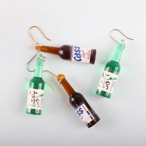 소주 맥주 인싸 귀걸이/참이슬 카스 술자리인싸템 X ( 3매입 )