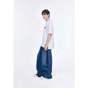 지제로 팬서 세그먼트 라글랑 티셔츠 화이트 SI5TS851WH