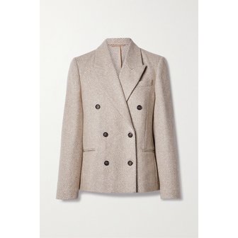 부르넬로쿠치넬리 브루넬로쿠치넬리 더블 브레스트 헤링본 울 알파카 혼방 블레이저 카멜 1647597321006869