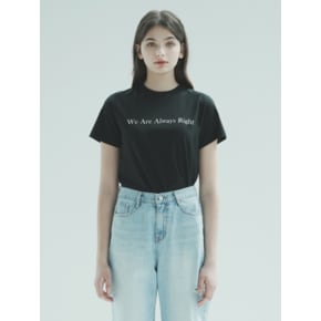 [친환경 소재] T1008 LETTERING T-SHIRT_BLACK