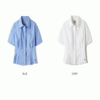 후아유 여성용슬림핏 반팔 셔츠/ Slim Fit Short Sleeve Cotton Shirts_A WHYWE2555F