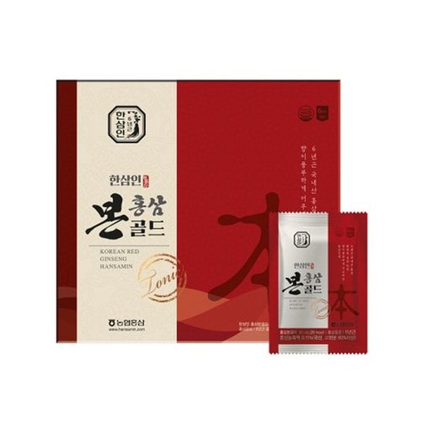 [명절택배]한삼인 홍삼본골드(50ml*30포)[쇼핑백포함]