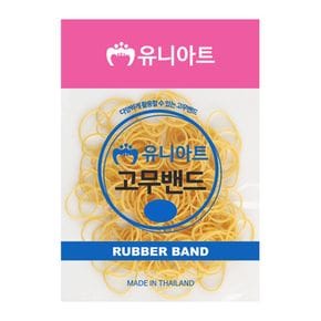 유니아트 (고무밴드) 1000 노랑 고무줄 (4cm)