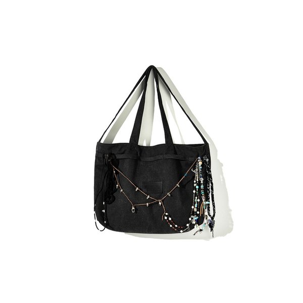 MODULAR STRAP TOTE BAG _WASHED BK