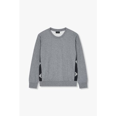 EMPORIO ARMANI 남성 사이드 이글 라인 라운지 맨투맨 (0815136004)