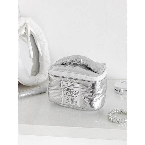 모모씨 마시멜로 데일리 메이크업 파우치 silver