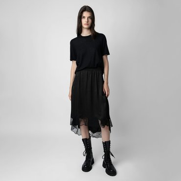 쟈딕앤볼테르 실크 스커트 Joslin ZV 3D Skirt ZE4SFCTSK009Z10