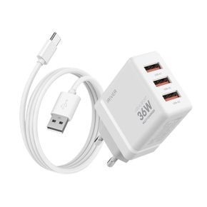 IHA-H36A 가정용 충전기 USB-A 3포트