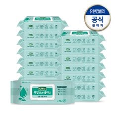 매일 쓰는 물티슈 캡 70매x16팩 간병용품 환자케어