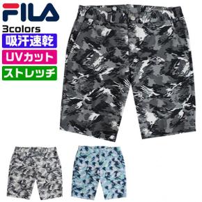 5826037 필라 FILA 골프 웨어 하프 팬츠 맨즈 여름 UV 컷 흡한 속건 스트레치 CA3502350