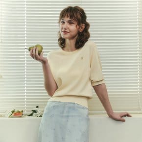 [5컬러] 스무디 반팔 스웨터
