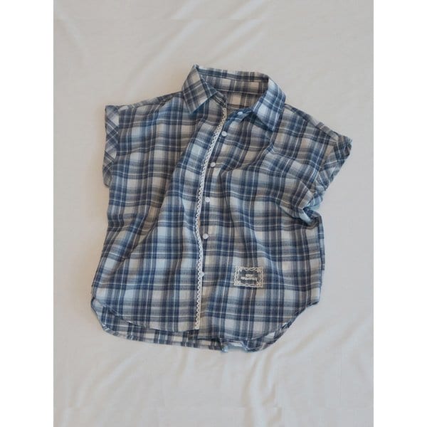 SUMMER PICNIC HALF SHIRT_NAVY
