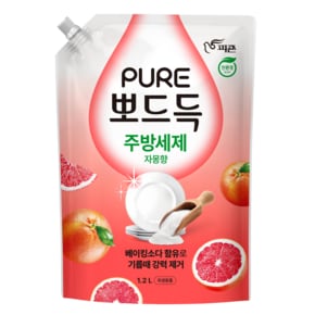퓨어 뽀드득 주방세제 자몽향 1.2L