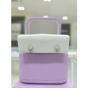 [파주점] 벨라루체3C(B) 3부(0.30ct)다이아몬드 귀걸이 WG 18K 211900002-1