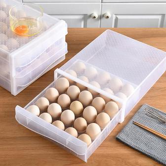 아트박스 아트박스/상상앤드 계란 보관함 냉장고 정리 에그 트레이 2단32구_1단30구