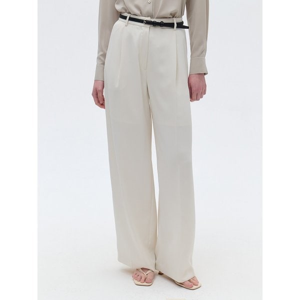 Wide One-tuck Trousers_ 2color