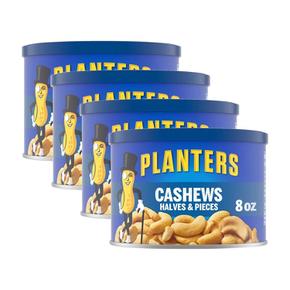 [해외직구] Planters 플랜터스 솔티드 캐슈 하프 앤 피스 226g 4팩