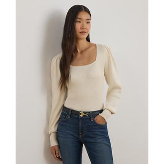 로렌 랄프 로렌 리브 니트 퍼프 슬리브 스웨터(WMLRSWES6820660101)