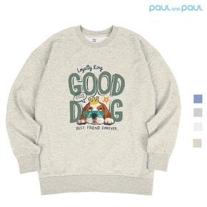 GOOD DOG 오버핏 남여공용 맨투맨