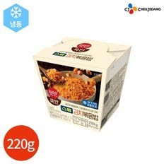 CJ 햇반쿡반 스팸 김치 볶음밥 컵 220g x 4개