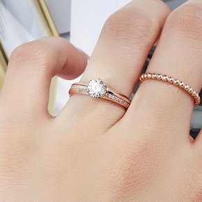 5부 랩그로운 다이아몬드 반지 프로포즈 샤인 웨이브 예물 결혼 웨딩 밴드 선물