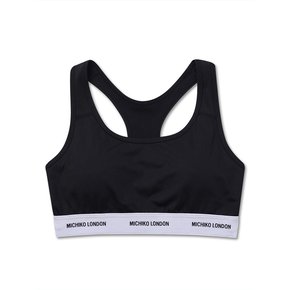 BASIC LOGO RACERBACK BRA TOP BLACK