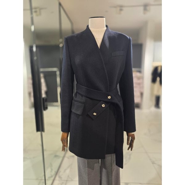 [여주점] 노카라 벨티드 캐시미어 자켓_J244MSF406