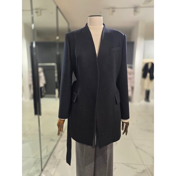 [여주점] 노카라 벨티드 캐시미어 자켓_J244MSF406